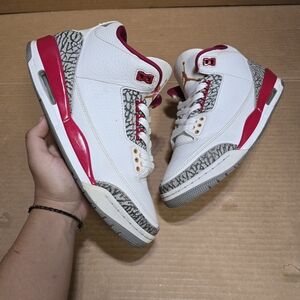Jordan Athletic Shoes White and Red